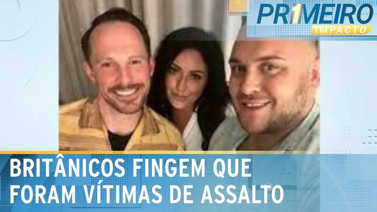 Comissários de bordo britânicos fingem ser vítimas de assalto no RJ | Primeiro Impacto (16/11/23)