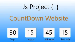 Build a Countdown Timer Website - HTML CSS JavaScript