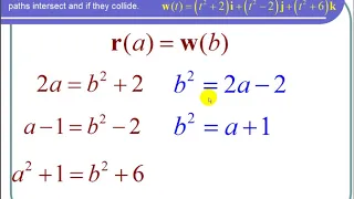 Determining if Two Parametric Curves in 3D Space Intersect and or Collide