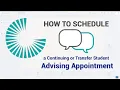 How to Schedule an Advising Appointment