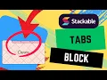 Stackable Blocks Tabs