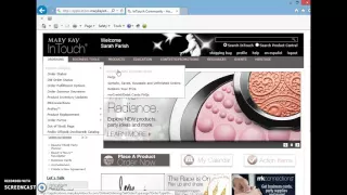 Online ordering on Mary Kay Intouch