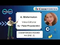 A Watermelon Codeforces Beta Round 4 Div 2 Codeforces DCC NIT-A