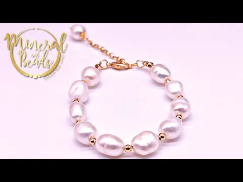 Download MP3 Pulsera con perlas y balines de gold filled