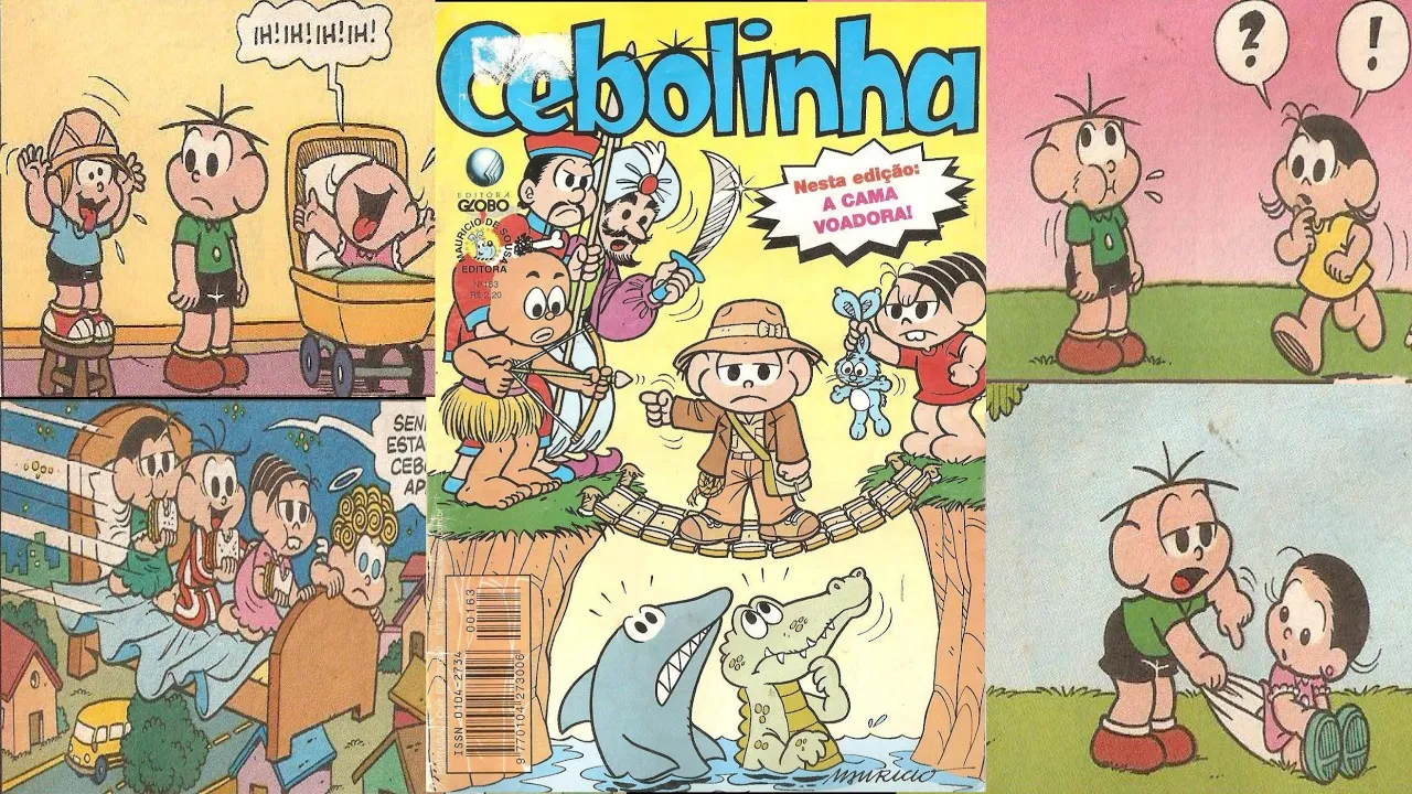 Gibi do Cebolinha n°163/Globo | Histórias em Quadrinhos do Cebolinha | Narra Quadrinhos