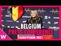 Belgium Hooverphonic: Semi-Final 1 Qualifiers Press Conference at Eurovision 2021