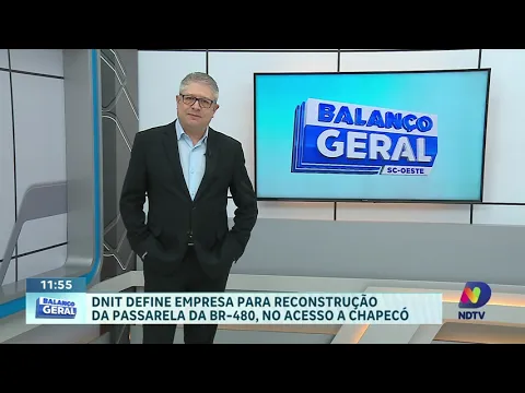 DNIT Define Empresa para Reconstrução da Passarela da BR-480 em Chapecó