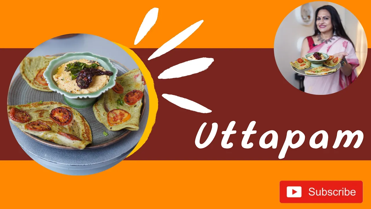 Sprouts Tomato Uttapam with Peanut Chutney   Healthy Uttapa Recipe with@DelMonteIndia   