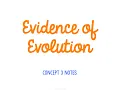 Unit 6 Evolution Concept 3 Notes UPDATED