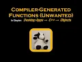 C Unwanted Compiler-Generated Functions