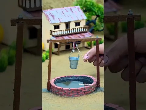 1 दिन में नया कुआँ तैयार!🥹😭(part15) woodtoy-woodworking art skills/handcraft#motupatlu #shorts
