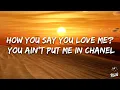 Tyla - CHANEL (Lyrics)