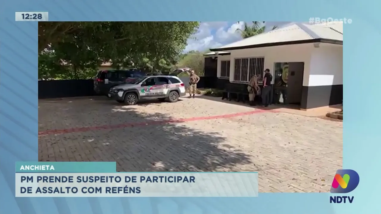 Anchieta: PM prende suspeito de participar de assalto com reféns