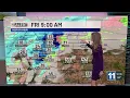 Fire danger today with snow expected for Friday