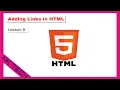 HTML Tutorial for Beginners Lesson 8 - How to add Links to our website in HTML
