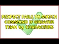 pexpect fails to match command if greater than 65 characters 2 Solutions