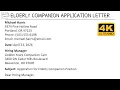 How To Write Elderly Companion Job Application Letter with Sample and Explanation WritingTutorials