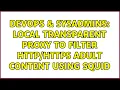 DevOps SysAdmins Local transparent proxy to filter adult content using squid