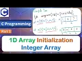 Initialization of 1D Array One Dimensional Arrays Compile Time C Programming Language Part 1