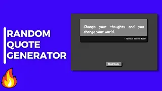 Random Quote Generator Using HTML CSS JavaScript And Api Quote Generator Becodewala