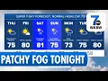 Buffalo Weather Forecast Showers and Fog Tonight Cooler Thursday
