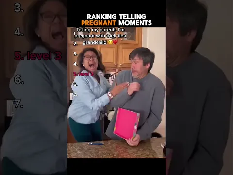 Ranking Telling Your Parents You're Pregnant Moments🤣 #shorts #parents #pregnancy