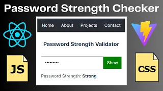 Build a Simple Password Strength Validator in React js Step-by-Step React Tutorial