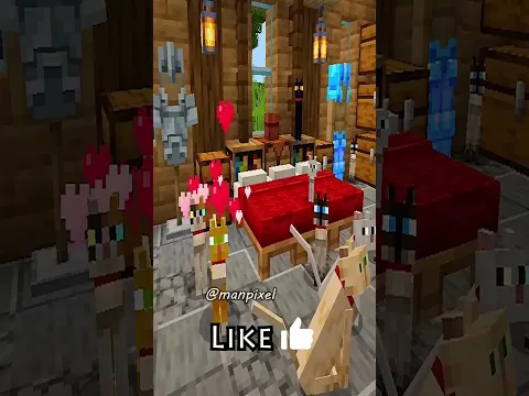 Minecraft WOLF vs CAT vs AXOLOTL 🥹 #shorts