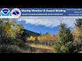 Weekly Weather and Hazards Briefing - October 20 2025