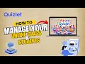 How to Use Quizlet AI to Organize Your Students Easily
