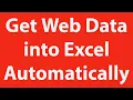 Get web page data into Excel using VBA