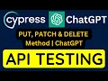Cypress tutorial PUT PATCH DELETE API Testing