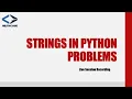 Python String Problems