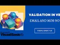 How To validate email and mobile number in vb6 0 visual basic code