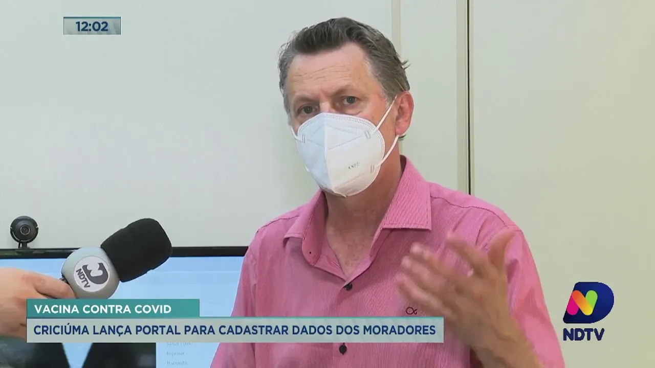 Criciúma lança Portal Minha Vacina para cadastramento da população