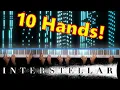 Interstellar Main Theme with 10 hands on the piano