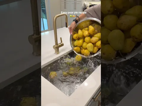 Easy pear pie recipe 🍐🥧