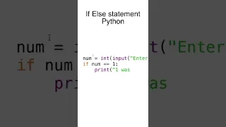 If else Statement in Python
