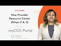HHH New Provider Resource Center 2 Steps 2 3