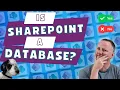 Is SharePoint a database for Power Apps