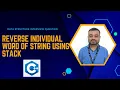 Interview Question C Reverse individual words in a String using Stack
