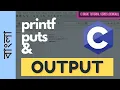 How to show output in C puts printf in C In Tutorial Beginners