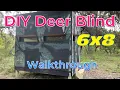 ULTIMATE DIY 6x8 Deer Blind Walkthrough