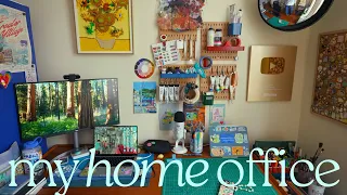 organizing my desk & home office 🎨✏️