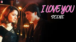 i love you rahul scene dil to pagal hai shah rukh khan madhuri dixit yash chopra