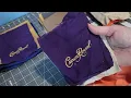 How to repurpose Crown Royal bags into a Quilt part 1