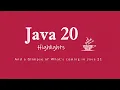 20 Highlights and a Glimpse of What s Coming in Java 21 - Devsena Mishra