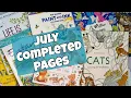 July Completed Coloring Pages 2026