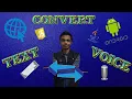 Convert Voice to Text and Vice Versa on Web and Android JavaScript Java Geek Talks