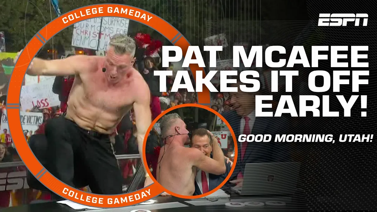 Pat McAfee opens GameDay at Utah the way ONLY Pat McAfee can! 🗣️ | College GameDay